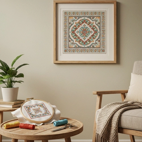 vintage themed cross stitch patterns for home decor