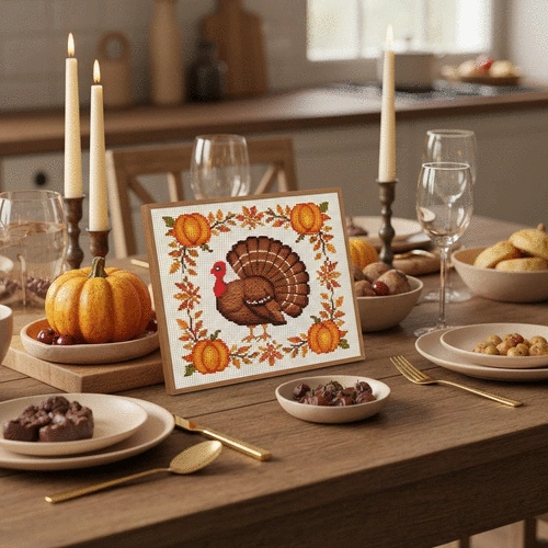 Thanksgiving Cross Stitch for Families