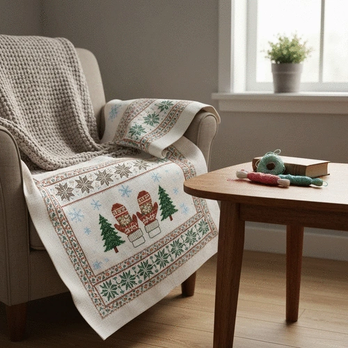 unique winter cross stitch patterns for home decor