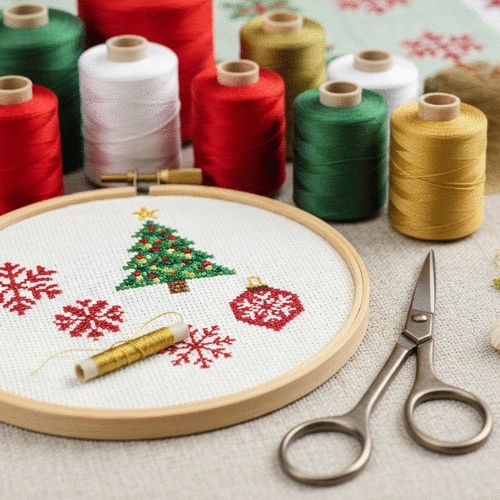 festive Christmas cross stitch patterns to try