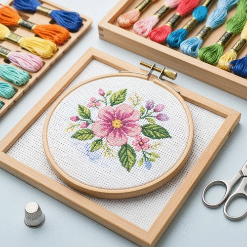 spring themed cross stitch patterns for beginners