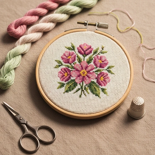Floral Cross Stitch for Beginners